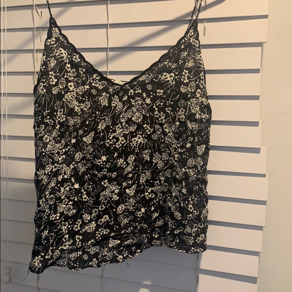 Free people black & white tank XS